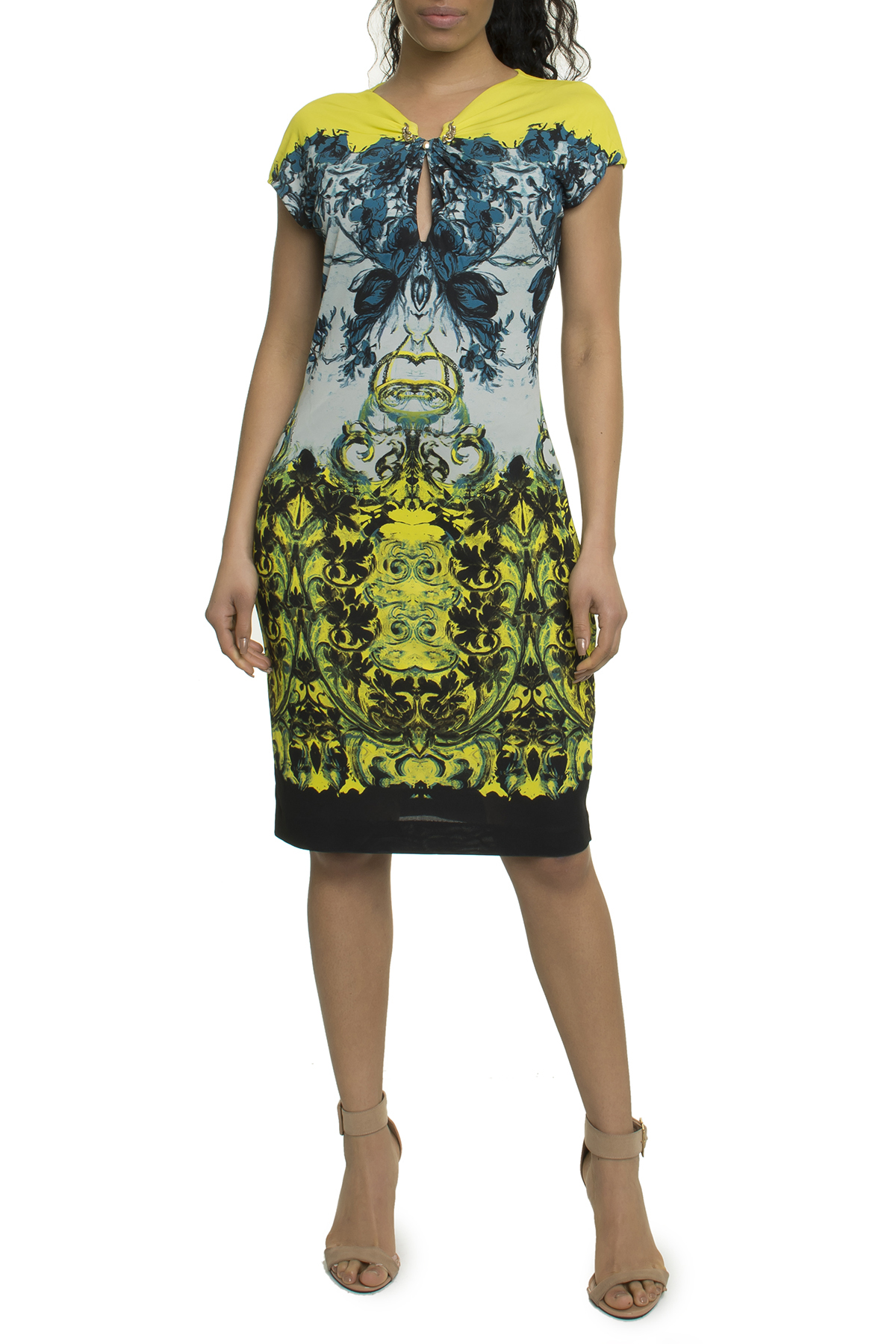 Vestido midi estampado