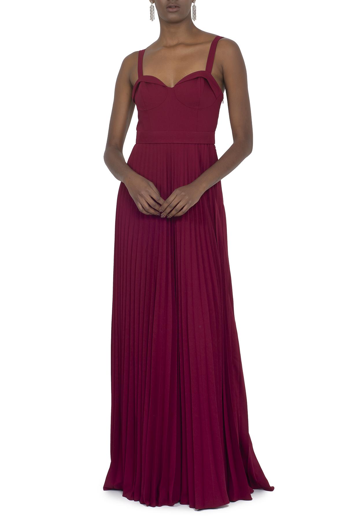 Vestido Millie Wine