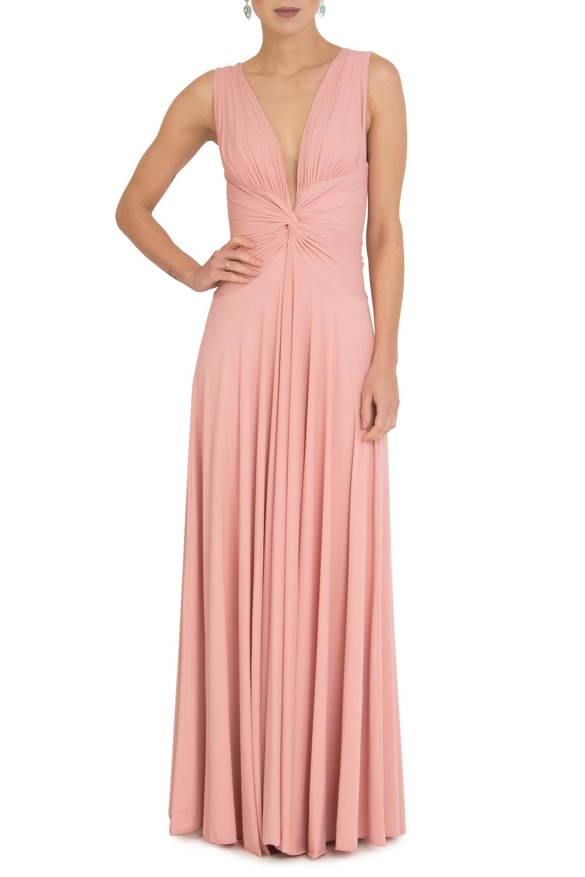 Vestido Sibila V Rose Queimado