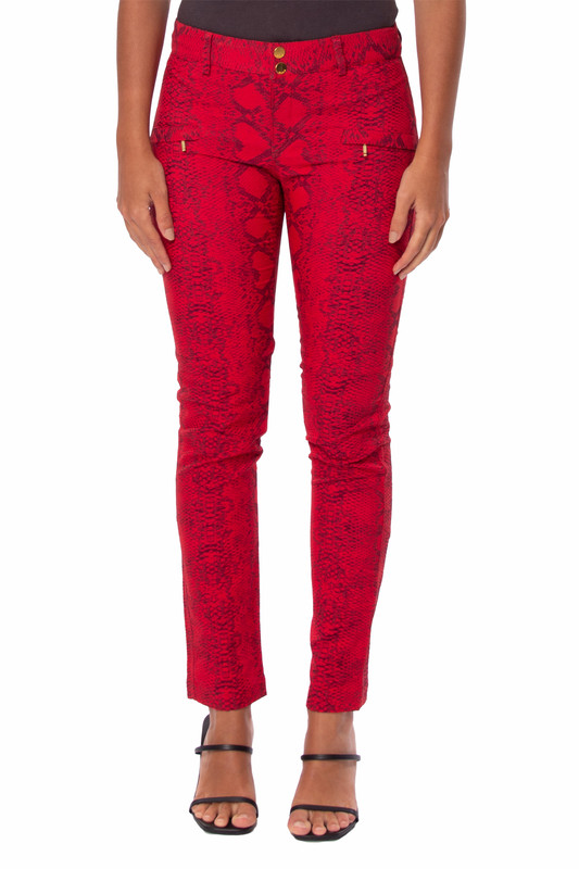 Calça Skinny Crepe Estampado