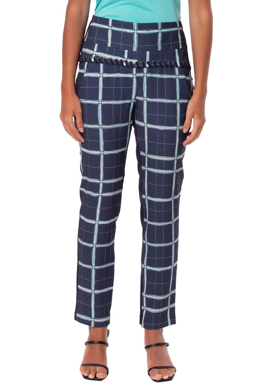 Calça Reta Crepe Estampado