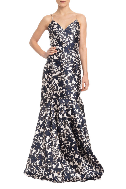 Vestido Longo Alça Fina Estampado