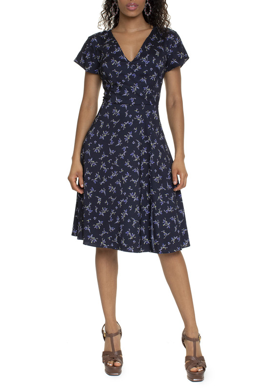 Vestido Curto Estampa Floral